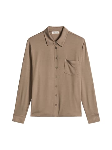 Marc O'Polo Jersey-Bluse loose in Chalky Brown
