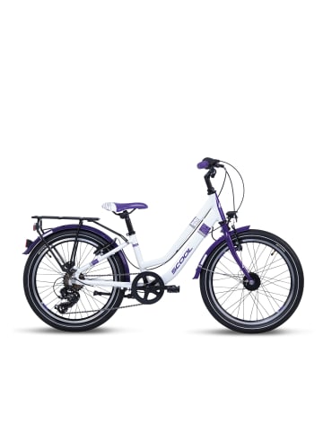 S'COOL Kinderfahrrad -  chiX twin 20 Zoll 7-Gang | ab 6 Jahre - White/Purple