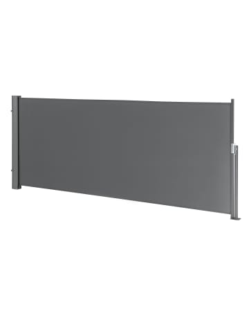 pro.tec Seitenmarkise Mulhacén in Grau (H)120cm (L)300cm