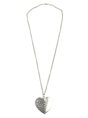 collezione alessandro Lange Kette " Heart " in altsilbern