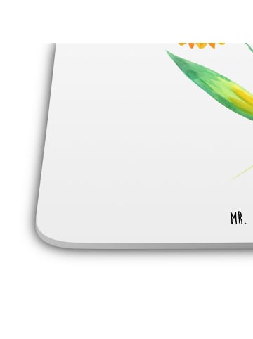 Mr. & Mrs. Panda Tischuntersetzer Blume Sonnenblume ohne Spruch in Weiß