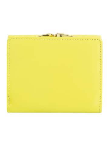 DuDu Corsica Geldbörse RFID Schutz Leder 11 cm in citrus yellow