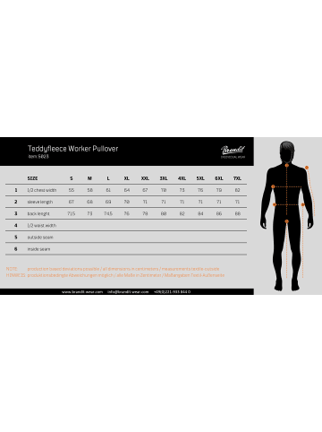 Brandit Pullover in Weiß