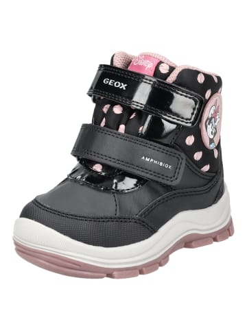Geox Stiefelette in Schwarz/Rosa