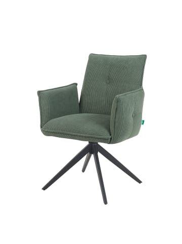 DUBI Möbel 2er-Set: Drehstuhl Mika-Nina in Grün - (B)60 x (H)88 x  (T)63 cm
