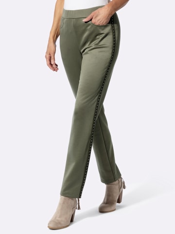 Sieh an! Jersey-Hose in khaki