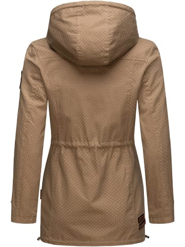 Marikoo Übergangsjacke Nyokoo in Taupe Dots