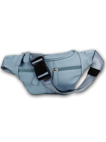 New Bags New Bags Gürteltasche Kunstleder soft grau-blau ca. 35cm