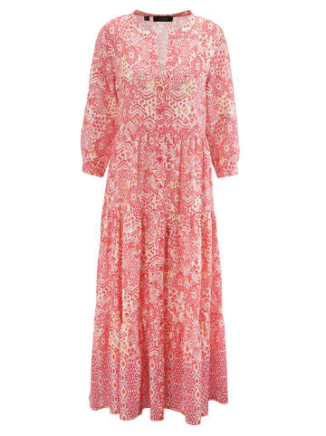 Aniston SELECTED Maxikleid in pink-hellrot-rose-offwhite-orange-apricot