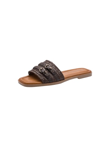Tamaris Flache Mules zum Reinschlüpfen Braun