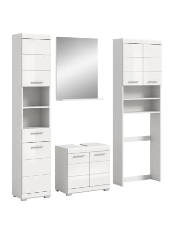 ebuy24 Badmöbelset Scout (4-teilig) Weiß 190 x 34 cm