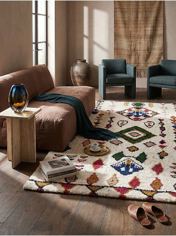 KADIMA DESIGN Teppich Berber-Stil handgetuftet aus reiner Wolle, Shaggy in Multicolor