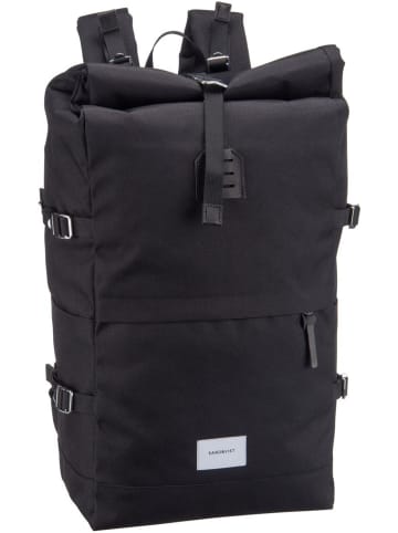 SANDQVIST Laptoprucksack Bernt Rolltop Backpack in Black