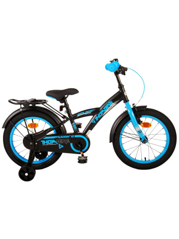 Volare Kinderfahrrad Thombike für Jungen 16 Zoll Kinderrad in Schwarz Blau 4 Jahre