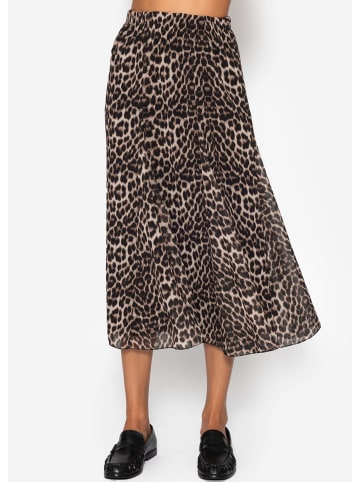 SASSYCLASSY Langer Chiffon Rock in Beige