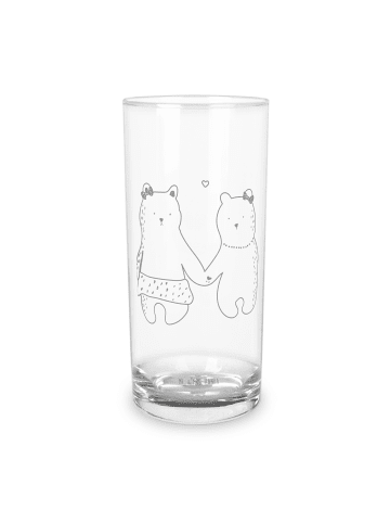 Mr. & Mrs. Panda Wasserglas Bär Freundin ohne Spruch in Transparent