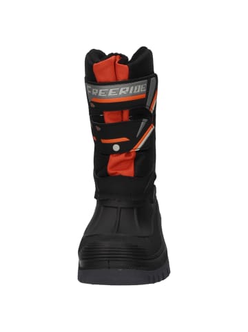 Spirale Kinder-Winterstiefel Frodo gefüttert in schwarz/orange in schwarz/orange