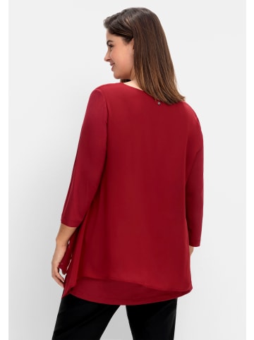 sheego Blusenshirt in rubinrot