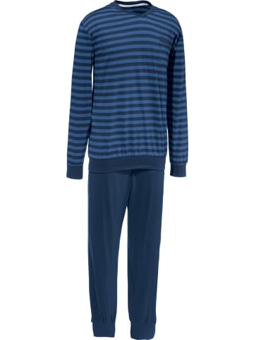 REDBEST Single-Jersey Schlafanzug in blau