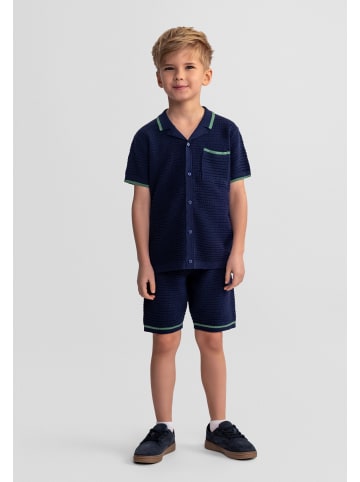 Minoti 2-tlg Hemd & Hose 29KNIT257 in dunkelblau