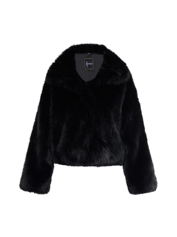 faina Faux Fur Jacke in Schwarz