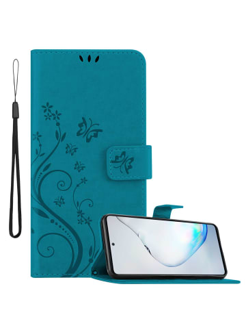 cadorabo Hülle für Samsung Galaxy A81/NOTE 10 LITE /M60s in FLORAL BLAU