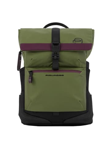 Piquadro Corner 2.0 Rucksack 43 cm Laptopfach in forest green