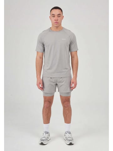 SNOCKS Trainingsshirt Raglan Herren 1 Stück in Silber Grau