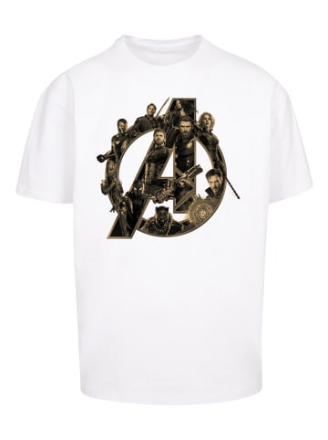 F4NT4STIC Heavy Oversize T-Shirt Marvel Avengers Infinity War Marvel Logo in weiß