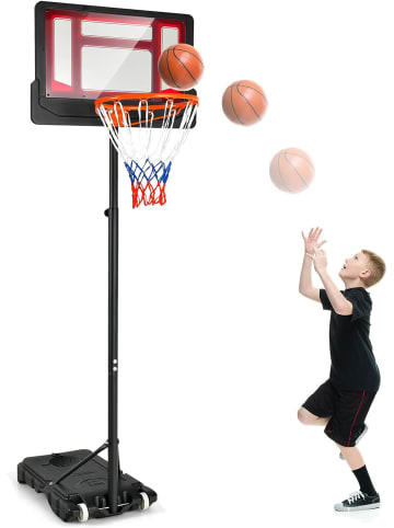 COSTWAY 90-210 cm Basketballständer in Rot