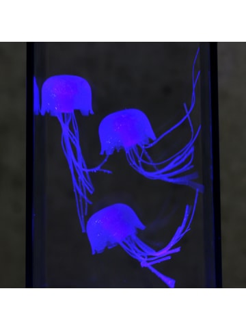 SATISFIRE Jellyfish Lampe Aquarium 3 schwimmende Quallen Dekoleuchte USB Batterie blau