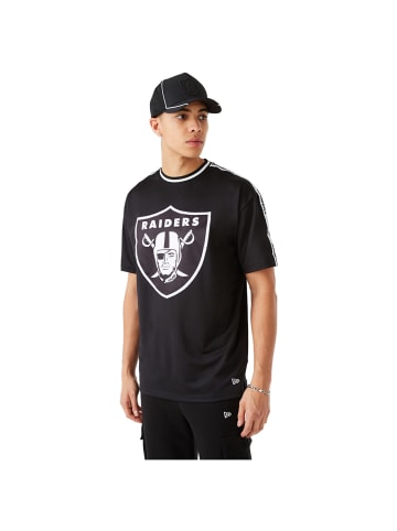 NEW ERA T-Shirt NFL Las Vegas Raiders Taping Oversized in schwarz / weiß