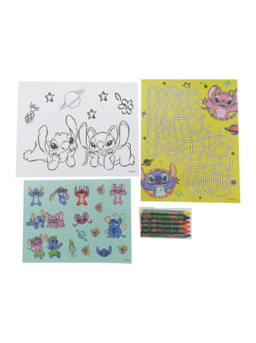 Lilo & Stitch Malset mit 12 Malblättern 6 Buntstiften