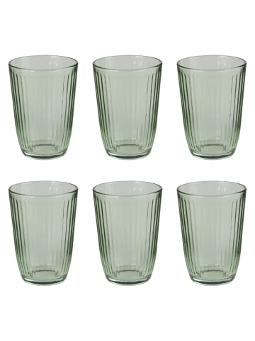 Butlers Drinkglas LINEE set van 6 in Grün
