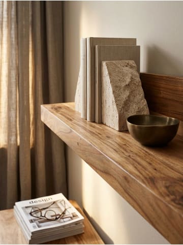 KADIMA DESIGN Wandregal MUMBAI Massiv-Holz Holzregal 60 cm Landhaus-Stil in Akazie