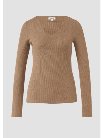 s.Oliver T-Shirt in 88W9_sandfarben