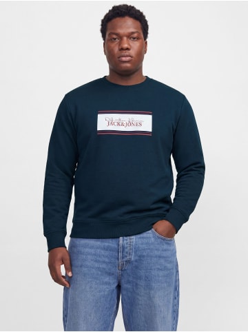 JACK & JONES PLUS Sweatshirt in Navy Blazer