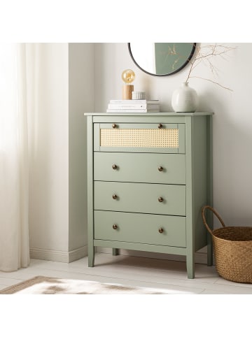 home24 Kommode Belleria II in Olivgrün
