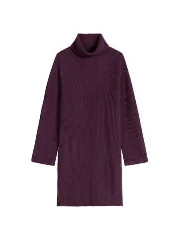 Marc O'Polo Geripptes Rollkragenkleid regular in Pure Plum