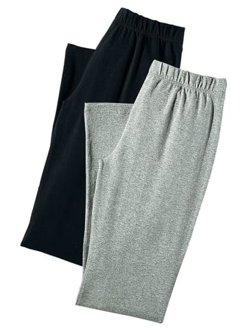 Vivance Active Jazzpants in 1x hellgrau-meliert, 1x schwarz