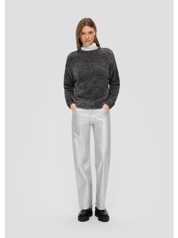 s.Oliver Strickpullover langarm in Grau-silber