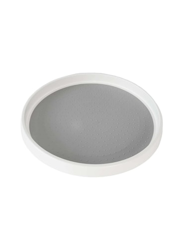 Intirilife 360 Grad Drehteller Drehplatte in Weiß - Grau