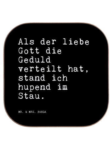 Mr. & Mrs. Panda Untersetzer Als der liebe Gott... mit Spruch in Schwarz