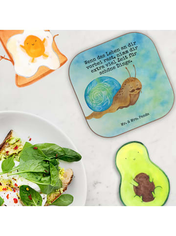 Mr. & Mrs. Panda Untersetzer Schnecke Sir Design mit Spruch in Weiß