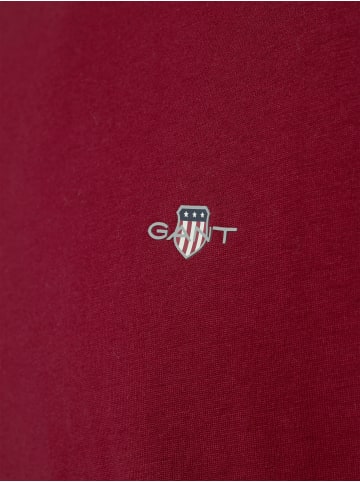 Gant T-Shirt in bordeaux