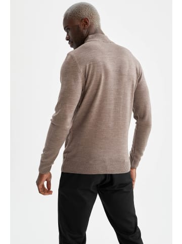 DeFacto Stehkragenpullover in Beige