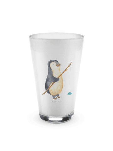 Mr. & Mrs. Panda Glas Pinguin Angler ohne Spruch in Transparent