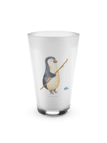 Mr. & Mrs. Panda smoothie glas Pinguin Angler ohne Spruch in Transparent