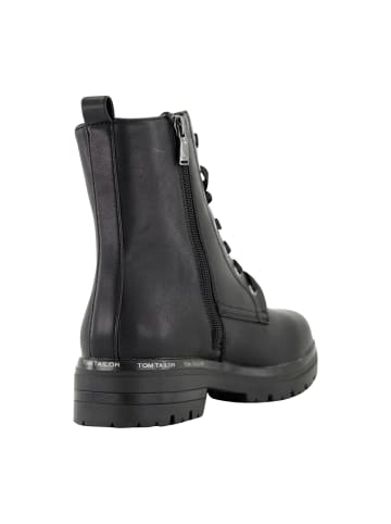 Tom Tailor Schnürboots in Schwarz