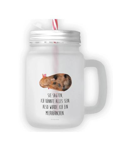Mr. & Mrs. Panda Glas Einhorn Meerschweinchen mit Spruch in Transparent